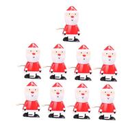 TOYANDONA 9 pièces Jouets Remonter Père Noël Mécanique à Ressort de Noël pour Garçon Fille Remplissage Sac Fête Xmas Jouets Petits pour Intérieur et Extérieur