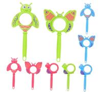 TOYANDONA 9 Pièces Loupe Dobservation Garçon Fille Formes Insectes Cartoon Abeille Escargot Jeux Dexploration Naturelle pour Maternelle et Prise Main Confortable