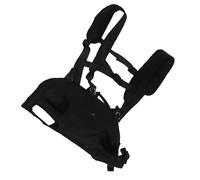 TOYANDONA à Dos de Transport pour Chien Noir Taille M Ventral Réglable en Maille Respirante Protection Anti-Fugue et Confort pour Balades Randonnées et Activités en Extérieur