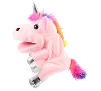 TOYANDONA à Main Licorne Éducative Peluche pour Garçon Fille Interactif DIY Rose Améliore la Coordination et Renforce Les Liens Parent Garçon Fille pour Histoires Au Lit Jeu Créatif