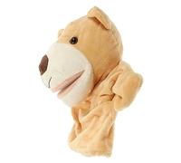 TOYANDONA à Main Ours avec Bouche Mobile Peluche pour Garçon Fille Animale Cartoon Éducatif pour Développement des Compétences de Communication et Motricité