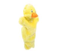 TOYANDONA à Main Peluche Canard Cartoon Jaune pour Garçon Fille Interactif Modèle Animal pour Storytelling et Éducation