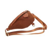TOYANDONA à Poitrine à Taille Anti De Poitrine D'épaule Hobo Fourre-Tout Tissé Poche De Taille De Voyage Corps De Plein Air Croix Toile Velours Côtelé Brun