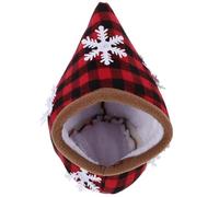 TOYANDONA Abri pour Hamster Domestique Respirant en Coton, Rouge, pour | Cocon Souple et Sûr, Usage Sommeil et Jeu, Accessoire Discret pour Rongeur, Format Compact