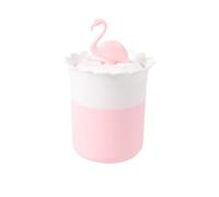 TOYANDONA ABS Boîte de Rangement Ronde Flamingo Couvercle pour toilette