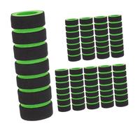 TOYANDONA Accessoire D'entraînement Abdominal Housse en Mousse 10 Pcs Noir Et Vert, Coussin en Éponge pour Tube D'équipement De Gym, Pièce De Rechange pour Machine De Fitness