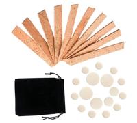 TOYANDONA Accessoires De Réparation Pour Clarinette Noire, 27 Tampons De Remplacement En Liège Naturel, Compatibles Pour Instruments à Vent, Kit Entretien Clarinette Solide Et Pratique