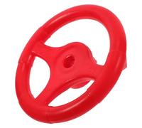 TOYANDONA Accessoires de volants d'aire de jeux en plastique pour volant, pirates, navires de jeu pour extérieur, jardin, cabane dans les arbres, aire de jeux, jungle, gym, rouge, 16,50 x 16,50 x 4 cm