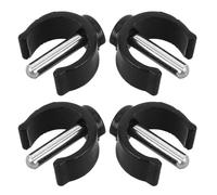TOYANDONA Accessoires pour Cannes de Marche, Lot de 4 Verrous à Goupille en Abs et Acier, Fixation Facile et Amovible, Usage Polyvalent pour Aides la Mobilité