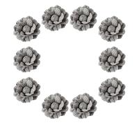 TOYANDONA Accessoires pour Cheveux Décoratifs 10 Pcs Camélia en Microfibre Gris DIY pour Vêtements Broches Fleurs Féminines Polyvalentes