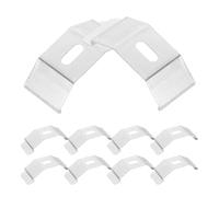 TOYANDONA Accessoires pour Stores Verticaux en Acier Inoxydable Argenté, 10pcs Supports de Fixation Universels pour Rideaux Fenêtre, Installation Facile pour Hôtels et Bureaux