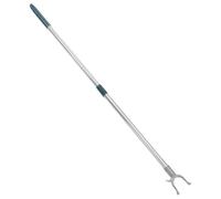 TOYANDONA Acier Inoxydable Perche à Vêtements Crochet Rétractable, 94 CM | Deux Sections Assemblées, Poignée Antidérapante, Usage Intérieur ou Extérieur, pour Placards et Zones Hautes Plusieurs styles
