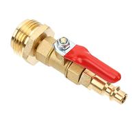 TOYANDONA Adaptateur De Jardin Laiton pour Hiverisation Connecteur De Tuyau Arrosage à Déconnexion Rapide avec Robinet à Boule Accessoire De Système Irrigation pour Anti-Gel