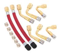 TOYANDONA Adaptateur de Valve avec Rallonge Coudée Anti-Fuite Connecteur Pompe pour Valves Multiformats Accessoire Compact pour Roues à Jante Profonde