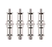 TOYANDONA Adaptateur Standard 1/4 vers 3/8 en Fer électroplaqué, Lot de 4, Fixation pour Support de Lampe Torche en Photographie