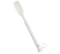 TOYANDONA Aide-chaussure à Poignée Rétractable Blanc, Ergonomique, ABS PP | Bords Lisses, Forme en U, Glisse Facilement la Chaussure, Pratique en Voyage pour Seniors et Femmes Enceintes