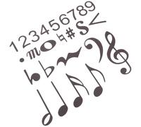 TOYANDONA Aimants de Notes de Musique Magnétiques Noirs, Grand Format 32,5x25,7cm, Réutilisables et Faciles Tableau Blanc, pour Enseignants et Temps Musical en Famille