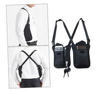 TOYANDONA Aisselle en Nylon ImperméAble avec BandoulièRe RéGlable sous Les Aisselles Antivol pour Homme Et Femme 3 Poches Multifonctions avec Porte-CléS IdéAl pour Sports Et Voyages