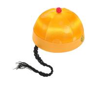 TOYANDONA Ancient Chinese Emperor Hat For Lightweight Breathable Royal Role Play Headwear With Long Fake Ponytail Comfortable Fit For Stage Performances And Cultural Events
