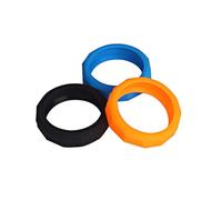 TOYANDONA Anneaux Antidérapants en Silicone pour Microphone 3pcs, Cercles Hexagonaux et Ronds, Empêchent le Roulement, pour Performances Ktv