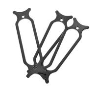 TOYANDONA Anneaux de Ramassage en Métal Noir pour Guitare Électrique, Cadre de Micro Simple Bobinage, Lot de 3 Pièces de Remplacement, Accessoires pour Micros et Montage de Guitare