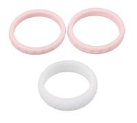 TOYANDONA Anneaux en Silicone Souple à Motif Écaille, Lot de 3, Anneaux Créatifs Femmes, Bagues Sportives Résistantes, Accessoires Fitness pour Activités Outdoor et Natation