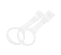 TOYANDONA Anneaux Suspendre Pour Berceau 2 Pcs Pour Bébé, Accessoires Légers En Plastique Blanc, Anneaux De Traction Pour Aide à La Marche, Jouet D'apprentissage Pour Chambre D'garçon Et Filles