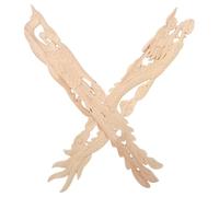 TOYANDONA Appliques Sculptées en Bois De Style Européen Motif Floral pour Cadre De Lit Décoration en Bois Sculpté Beige
