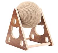 TOYANDONA Arbre à Chat en Bois Sisal Résistant aux Griffures, Jouet pour Chat Protecteur de Meubles, Expérience Tactile Agréable, Design Chic et Frais, 1pc