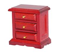 TOYANDONA Armoire Miniature Vivid Rouge À Léchelle 12 pour Maquette