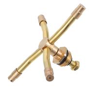 TOYANDONA Arroseur Rotatif à 360 Degrés pour Pelouse Et Jardin, Tête D'arrosage Quatre Branches 1/2 Pouces en Cuivre, Système Irrigation Jardin Réglable, Couverture Large pour Irrigation Automatique