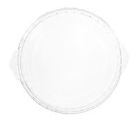 TOYANDONA Assiette à Tarte en Verre Transparent pour Micro-ondes, Matériau Non Poreux, Cuisson Uniforme, Forme Classique, pour Tartes et Poissons