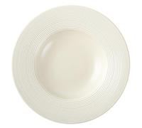 TOYANDONA Assiette Creuse Céramique Beige Plate Profonde Polyvalente pour Pâtes Repas et Apéritifs Facile à Nettoyer et Usage Domestique