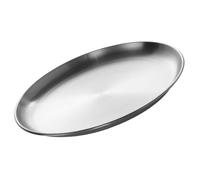 TOYANDONA Assiette Ronde en Acier Inoxydable 304 Doré Mat 30 Cm, Plateau de Service Polyvalent pour Salade, Pizza et Steak, Assiette Cuisine Résistante et Facile à Nettoyer pour Buffet