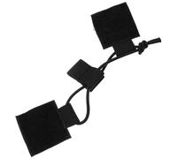 TOYANDONA Attache Radio en Nylon Noire Mat, Languette de Fixation Élastique pour Radio, Support Poitrine Réglable, Accessoire pour Activités Outdoor et Jeux D’équipe