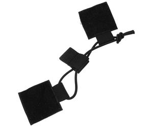 TOYANDONA Attache Radio en Nylon Noire Mat, Languette de Fixation Élastique pour Radio, Support Poitrine Réglable, Accessoire pour Activités Outdoor et Jeux D’équipe