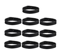 TOYANDONA Attaches De Bracelet De Montre Cuir Véritable 18mm Noir, Accessoires Résistants à L'usure, Lot De 10 Pièces, Pour Bracelets Montres Femmes, Usage Quotidien Et Remplacement Sécurisé