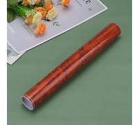 TOYANDONA Autocollant Tableau Bord Voiture Pellicule Autocollante Brillante Grain Bois Pêche Protection Console Intérieure