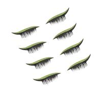 TOYANDONA Autocollants Décoratifs pour Faux Cils Paillettes Réutilisables 4 Paires Couleur Vert Militaire Résistants à L'Eau et à la Transpiration Maquillage pour Femmes Accessoires