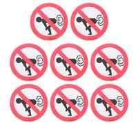 TOYANDONA Autocollants Drôles « Interdit de » 8 Pièces en PVC Robuste, Autocollant Réfléchissant pour Pare-Chocs Voiture, Sticker Humour Civique pour Espace Fermé, Usage Extérieur