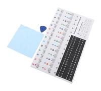 TOYANDONA Autocollants Piano Touches Amovibles Notes Colorées Faciles à Lire Guide Musical Transparent pour Débutants Clavier Touches Protection sans Résidu pour Piano Électronique