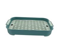 TOYANDONA Bac à Litière Carré pour Toilettes en Plastique Anti-Fuite Accessoire pour Chinchilla et Cochon d'Inde 30 X 20 CM Développement de L'Habitude de Propreté