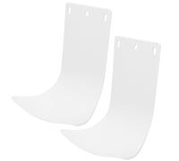 TOYANDONA Bac de Récupération en Plastique Abs Blanc pour Distributeur de Savonnette Mousse, 2 Pièces, Plateau Anti-Gouttes pour Salle de Bain Cuisine, Accessoire Pratique de Rangement