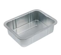 TOYANDONA Bac de Vidange d'Huile en Acier Galvanisé 5 L Bac de Récupération d'Huile Moteur Usagée Collecteur d'Huile pour Atelier Automobile Outil Fluide Résistant et Profond Petit