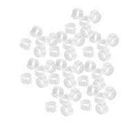 TOYANDONA Bague De Patte De Pigeon Bague D'identification des Pigeons Anneau en Plastique 10 Mm Blanc 100 Pcs Identification Oiseaux Et Volaille