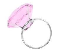 TOYANDONA Bague de Simulation de Fiançailles avec Cristal Artificiel Anneau Ajustable Léger Décoration de Fête Anniversaire et Accessoires de Proposition Humoristiques