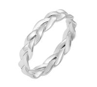 TOYANDONA Bague Femme Argent Chic Créative Anneau Chaîne Fermé Vintage Léger Simple pour Doigt Cadeau Quotidien et Fête