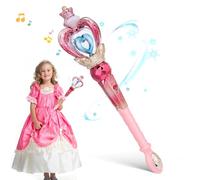 TOYANDONA Baguette Fée Lumineuse Tournante avec Musique pour Garçon Fille Princesse Sûr et Robuste Accessoire Anniversaire Fille Garçon Animation Fête et Spectacle
