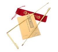 TOYANDONA Baguettes de Détection D'énergie en Acier Inoxydable et Laiton Rétractables pour Sourcier Usage Extérieur Géobiologie Détection Trésors Feng Shui Accessoires Pack 4 Pièces