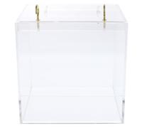 TOYANDONA Baignoire pour Perroquet en Acrylique, Cube Suspendu, Bain | Boîte Oiseaux, Usage Pratique et Réutilisable, Aide à Nettoyer Naturellement le Plumage, Réduit le Stress